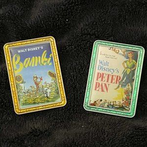 Disney Movie Poster Mystery Box Pin Series Bambi & Peter Pan Bundle
